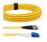Elfcam® - Câble à Fibre Optique (Jarretière Optique) ST/UPC à LC/UPC Monomode Duplex OS2 (1M)
