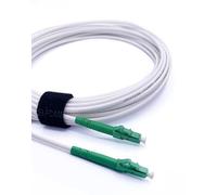 Elfcam® - Câble à Fibre Optique LC/APC à LC/APC Monomode Simplex, 9/125μm Jarretière Optique LSZH Blanc (2M)