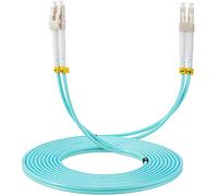 Elfcam® - Câble à fibre optique LC/UPC à LC/UPC, OM3 Multimode Duplex Jarretière Fibre Optique 50/125um LSZH (2M)