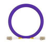 Elfcam® - Câble à Fibre Optique LC/UPC à LC/UPC OM4 Multimode Duplex, Jarretière Fibre Optique 50/125um LSZH (3M)