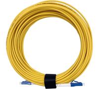 Elfcam® - Câble à Fibre Optique LC/UPC à LC/UPC Simplex Monomode 9/125μm, Jarretière Optique LSZH (20M)