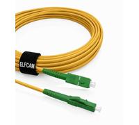 Elfcam® - Câble à Fibre Optique SC/APC à LC/APC Monomode Simplex, 9/125μm Jarretière Optique LSZH (1M)