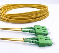 Elfcam® - Câble à Fibre Optique SC/APC à SC/APC OS2 Monomode Duplex 9/125um LSZH,2M