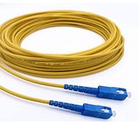 Elfcam® - Câble à Fibre Optique SC/UPC à SC/UPC Monomode Simplex OS2 9/125µm, Jaune (150M)