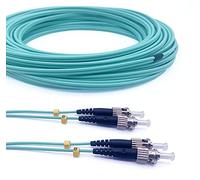 Elfcam® - Câble à Fibre Optique ST/UPC à ST/UPC OM3 Multimode Duplex 50/125um LSZH (1M)