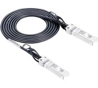 Elfcam - Câble SFP+ à SFP+ 10Gb Câble à Attache Directe, Direct Attach Copper (DAC) Twinax Cable, Compatible avec Cisco Juniper et Mikrotik (0,5M)