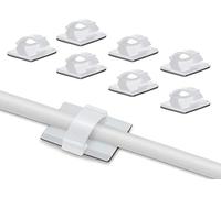 Elfcam® - Clips de Câble Adhésif Réglable pour Gestion de Câble à Fibre Optique, Attache Fil et le Cordon dans la Maison ou le Bureau (Lot de 30)