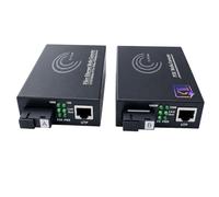 Elfcam - Convertisseur de média Gigabit Ethernet fibre optique 10/100/1000 Mbps inclus Mini-GBIC (SFP) (PoE)