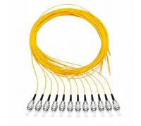 Elfcam - Fibre Optique Pigtail 12Fibres Monomode Simplex FC/UPC 9/125um OS2, Jaune