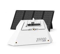 Elfcam - Kit Autonomie Starlink Mini, Batterie Clip-on 127,75Wh avec Support Intégré et Panneau Solaire 40W, Sortie DC 75W, USB-C 65W, Solution Mobile pour Camping et Van