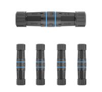 Elfcam - Lot de 5 Coupleur RJ45 Cat 6A Étanche IP68 Femelle-Femelle pour Extension Starlink Gen 3 / Mini, Adaptateur Ethernet Blindé 10 Gbps Compatible Cat8 Cat7 Cat6A Cat6 Cat5e et Cat5