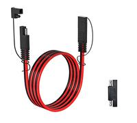 ELFCULB Câble d'extension SAE, Faisceau de Câbles à déconnexion Rapide 10AWG Avec Connecteur SAE pour Automobile, Camping-car et panneau solaire (1.8m)