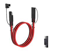 ELFCULB Câble d'extension SAE, Faisceau de Câbles à déconnexion Rapide 12AWG Avec Connecteur SAE pour Automobile, Camping-car et panneau solaire (0.9m)