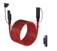 ELFCULB Câble d'extension SAE, Faisceau de Câbles à déconnexion Rapide 14AWG Avec Connecteur SAE pour Automobile, Camping-car et panneau solaire (6m)