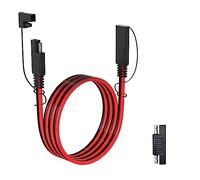 ELFCULB Câble d'extension SAE, Faisceau de Câbles à déconnexion Rapide 14AWG Avec Connecteur SAE pour Automobile, Camping-car et panneau solaire (1.8m)