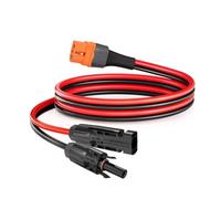 ELFCULB Câble solaire 10 AWG (5,31 mm²) compatible avec EcoFlow Bluetti, connecteur solaire, câble adaptateur pour station d'alimentation portable (1 m)