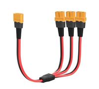 ELFCULB Répartiteur XT60 Y, 12AWG XT60 1 mâle vers 3 femelles câble de connecteur pour DJI Phantom Quadcopter RC voiture (0.3m)
