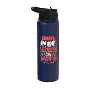 Elfe Cheryl Saying Funny Christmas Cheryl Nom personnalisé Stainless Steel Insulated Water Bottle
