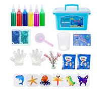 Elfe de l'eau magique,Kit de jouets elfe de l'eau magique - Ensemble de fabrication de figurines de créatures marines de style dessin animé pour l'anniversaire des , jouet de perles d'eau faites à la