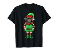 Elfe de Noël amusant pour labrador retrievers Noir T-Shirt