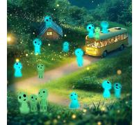 Elfe des Arbres Lumineux, 15 Pcs Lumineux Arbre Elfes, Princesse Mononoke, Kodama Figurines Pièces Figurines Elfes des Arbres forêt Glow In The Dark pour Les Décorations de la Maison et du Jardin
