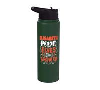 Elfe Elisabeth prononce un drôle de nom de Noël Stainless Steel Insulated Water Bottle
