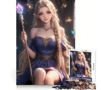 Elfe Mystique avec bâton Puzzle de 1000 pièces pour Adolescents Jouet Intelligent et Amusant Découpe Nette Objet de Collection (38x26cm)