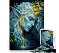 Elfe Mystique des eaux enchantées Puzzle de 1000 pièces pour Adultes pour améliorer sa mémoire et se détendre Décoration Murale aux découpes nettes (50x75cm)