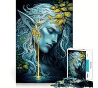 Elfe Mystique des eaux enchantées Puzzle de 1000 pièces pour Adultes pour améliorer sa mémoire et se détendre Décoration Murale aux découpes nettes (50x75cm)
