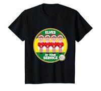 Elfes Behavin' Badly at Your Service Christmas Kids T-Shirt
