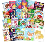 Elfew 20 Pièces Livre de Coloriage pour Enfants 3-8 Ans, Mini Coloriage