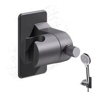 Elfinfi Support Douche Sans Percage, Réglable Support Pommeau de Douche, Universel Accroche Pommeau de Douche, Support Mural, Plastique ABS