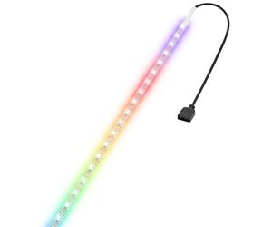 ELFJMZP Bandeau LED ARGB 5V, 100cm 60LEDs Bande RGB pour Boîtier PC, Synchronisation Carte Mère, Auto-adhésive et Coupeable, Ruban LED pour Décoration Salle de Gaming PC
