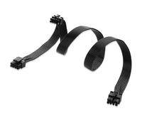 ELFJMZP Câble CPU pour alimentation modulaire, EPS 8 broches vers 8+4+4 broches, mâle à mâle, compatible Corsair (AXi/HXi/RMi/RMx/RM/SF), Thermaltake, ARESGAME, 10A 480W, 60cm/23,6p + 20cm