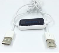 ELFJMZP Câble de transfert de fichiers USB, 1,5 m, Windows Plug and Play, pas de pilote, gestionnaire de fichiers intégré, synchronisation des données PC vers PC uniquement, ne prend pas en charge le