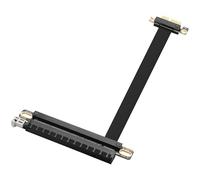 ELFJMZP Câble d'extension PCIE 3.0 X1 vers X16 Adaptateur d'extension PCI-Express 1X mâle vers 16X femelle pour cartes graphiques, WiFi, USB, audio, etc.