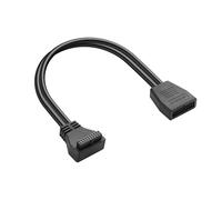 ELFJMZP Câble d'extension USB 3.0 19 broches pour carte mère PC (modèle B) connecteur mâle vers femelle 5 Gbit/s compatible avec la plupart des marques de cartes mères courantes 30 cm (type négatif B)
