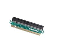 ELFJMZP Carte Riser Extender PCIe 5.0 X16 - Ultra Slim 3 cm de hauteur, 10 cm de longueur, PCB plaqué or à 4 couches, fente noire renforcée avec capuchon anti-poussière, pour carte d'ordinateur GPU
