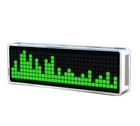 ELFJMZP DIY Spectrum Musique Kit d'affichage LED 8x32 point-array éclairage vert indicateur de niveau sonore avec boîtier transparent 16 modes dynamiques électronique Ingénierie de soudage