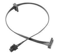 ELFJMZP « lian xiang » Câble adaptateur d'alimentation 4 broches vers double SATA 15 broches - Compatible avec ThinkCentre/ThinkStation pour l'extension HDD/SSD - Connecteur PSU robuste de 45 cm - Câb