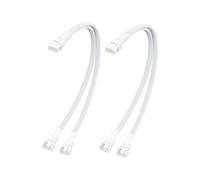 ELFJMZP PC Chassis Channel Fan Motherboard 2510 4P mâle vers 2510 4P femelle Câble FAN, compatible avec la fonction de contrôle de vitesse et de signal 30 cm (lot de 2) (Un divisé en deux)