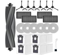 Elfofle Accessoires pour robot aspirateur Dreame L10s Pro Ultra Heat / L10s Ultra Gen 2 / X30 Ultra: 1 brosse principale, 6 brosses latérales, 6 lingettes, 4 filtres, 4 sacs
