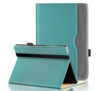 Elfofle Coque Universelle pour Tablette 10 Pouces, Étui de Protection en Cuir PU pour Tablette 10-11" (Vert) avec HotLight et Brillar