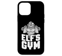 Elf's Gym Kettlebell Bodybuilder Entraînement de Noël Coque pour iPhone 12 Mini
