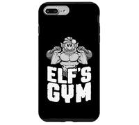 Elf's Gym Kettlebell Bodybuilder Entraînement de Noël Coque pour iPhone 7 Plus/8 Plus