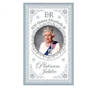 Elgate Lilaj Torchon commémoratif du jubilé de Platine avec Inscription « Queen Elizabeth »