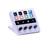 Elgato Stream Deck + White, console de mixage, interface de production en direct, pour créateurs de contenus, streaming et gaming, avec ruban tactile, boutons et touches LCD, compatible Mac, PC