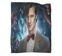 ELGISI Doctor Who Plaid Couverture Polaire en Microfibre, 3D Impression Douce Moelleuse Flanelle Couverture De Lit Plaid Jeté De Canapé Convient Adultes Et Enfants 60x80inch(150x200cm)