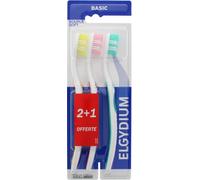 Elgydium Cepillo de Dientes Basic Suave 3uds