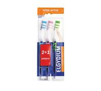 Elgydium Brosse à Dents Interactive Souple Lot de 2+1